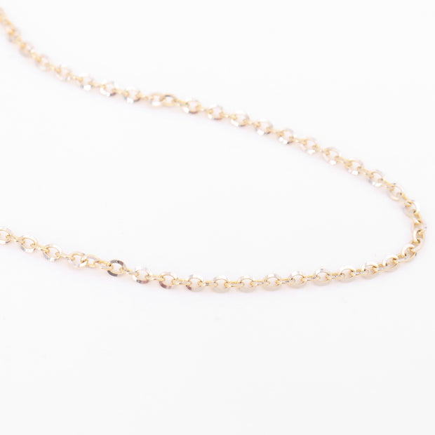 Diamond Cut Two-Tone Chain