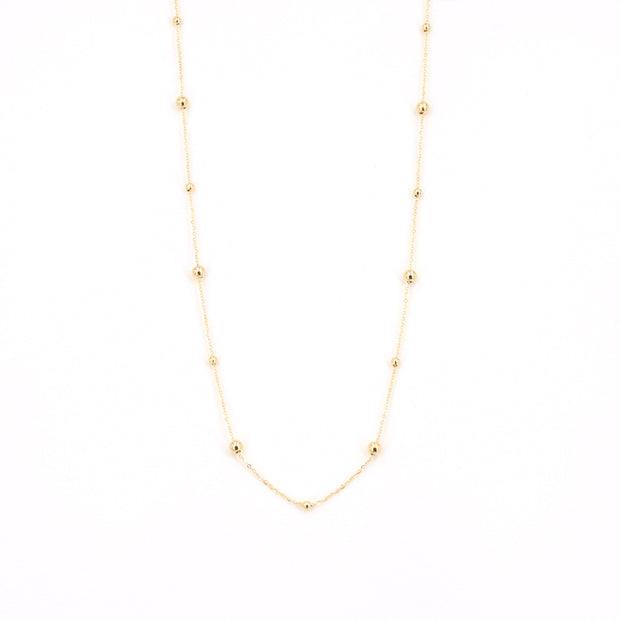 Gold Alternating Bead Necklace