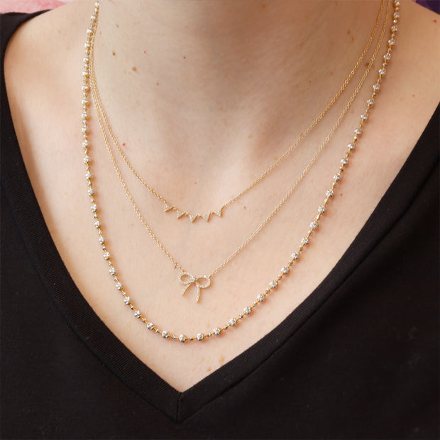 Diamond Triangles Necklace