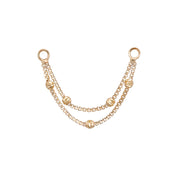 Brillcut Ball-Beaded Double Chain