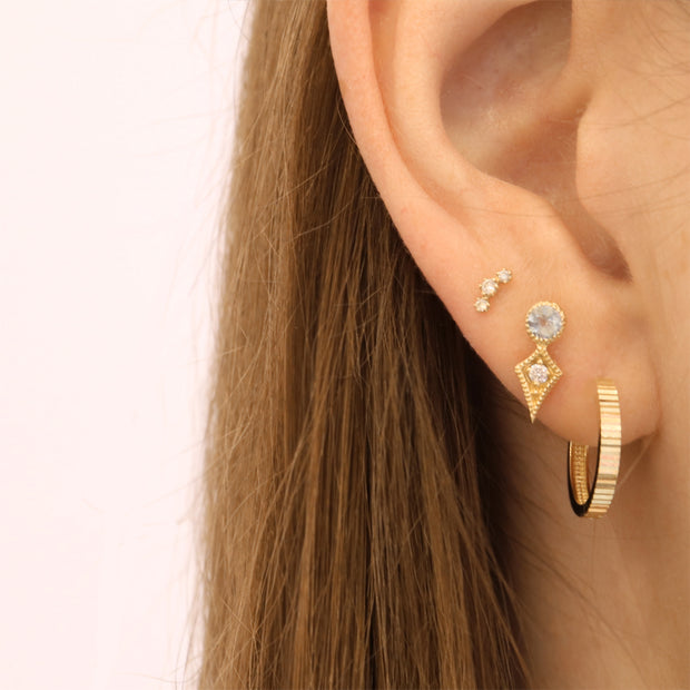 Topaz Kite Studs (Pair)