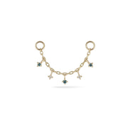 Blue & White Diamond Chain Attachment