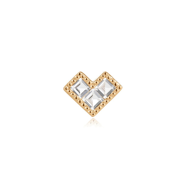 Geneva Flatback Earring