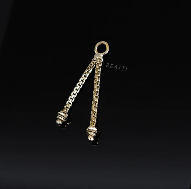 Brilliant Cut Chain Charm