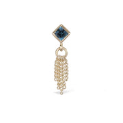 Blue Topaz Tassel Threadless Front
