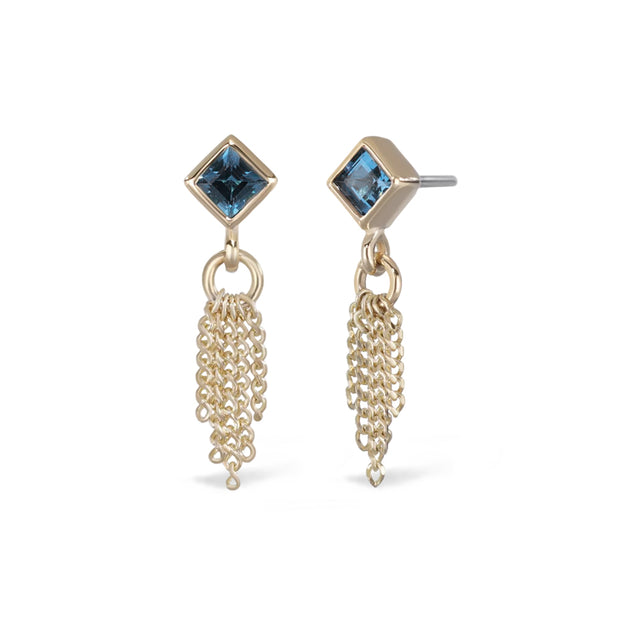 Blue Topaz Tassel Threadless Front