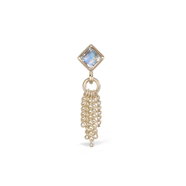 Rainbow Moonstone Tassel Threadless Front
