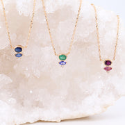 Danica Ruby & Sapphire Necklace