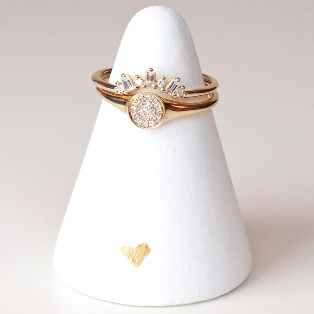 Diamond Baguette Crown Ring