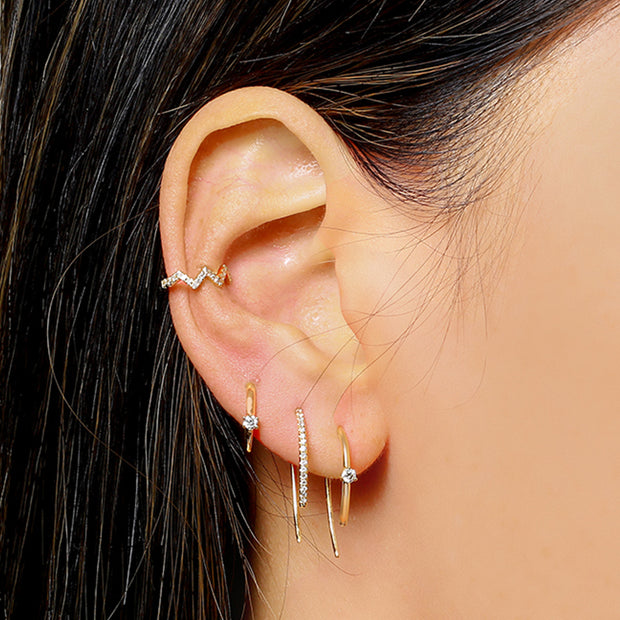 Diamond Threader Earrings (Pair)