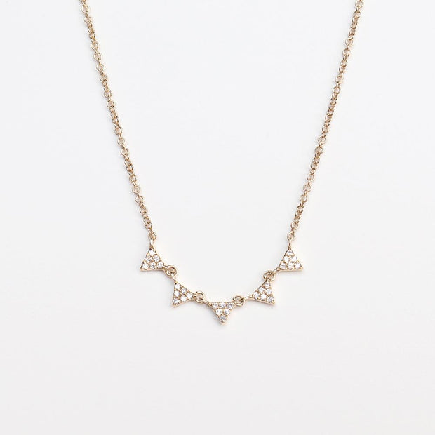 Diamond Triangles Necklace