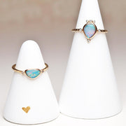 Opal Crown Diamond Ring