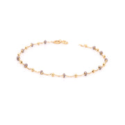 Grey Enamel Beaded Bracelet