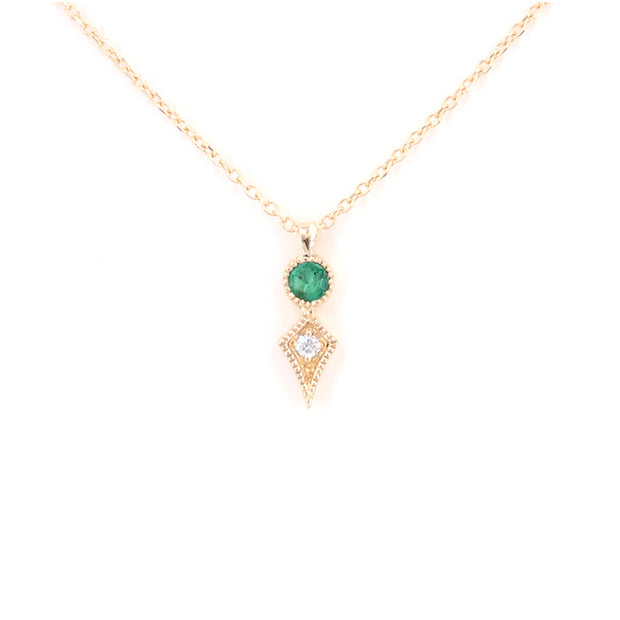 Emerald Kite Necklace
