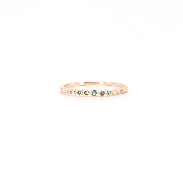 Lily Emerald Stacking Ring