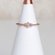 Mini Diamond Hamsa Ring