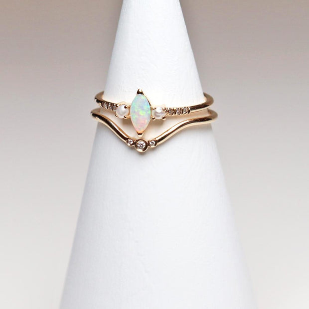 Opal Savoy ring