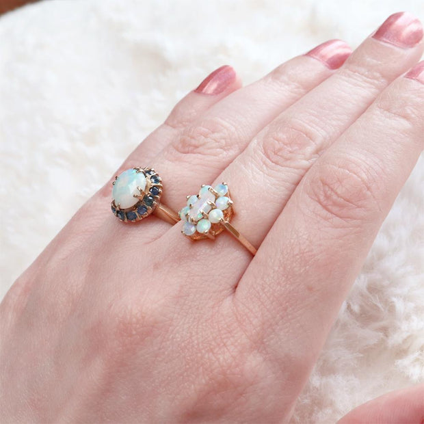 Opal & Sapphire Ring
