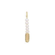 Pearl Safety Pin Earring