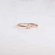 Star Diamond Rose Gold Ring