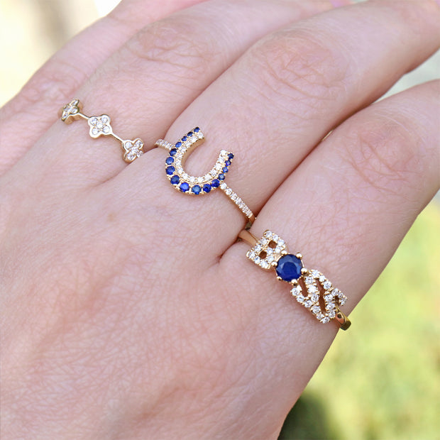 Diamond & Sapphire BOSS Ring