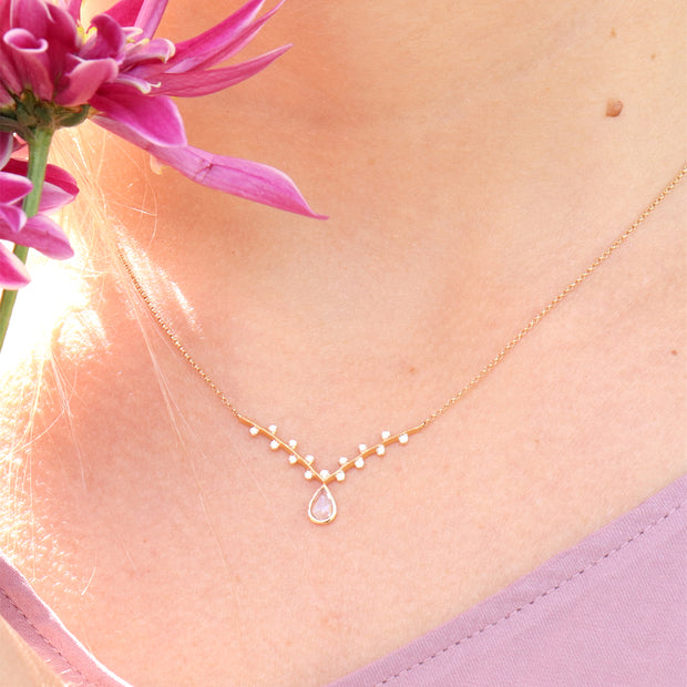 Rosecut Sapphire Necklace