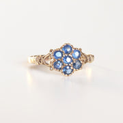 Sapphire Floral Ring