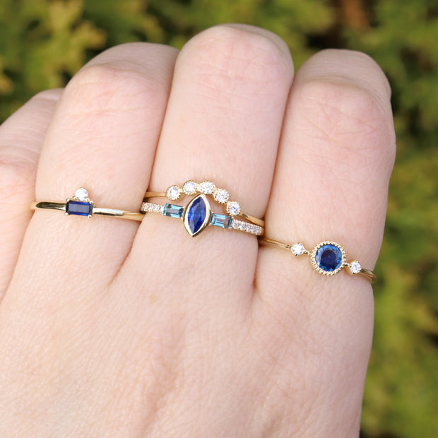 Violetta Blue Sapphire Ring