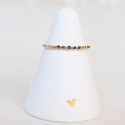 Lily Blue Sapphire Stacking Ring