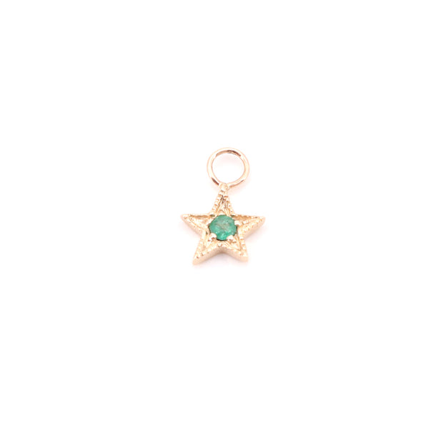Emerald Star Charm