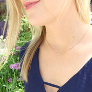 Rose Star and Moon Diamond Necklace