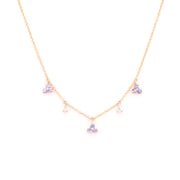 Tanzanite Tripod & Diamond Necklace