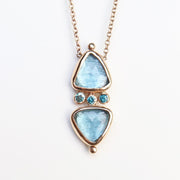 Topaz & Blue Diamond Necklace