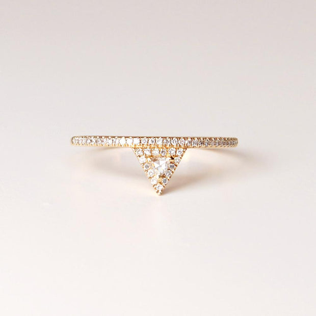 Diamond Pyramid Ring