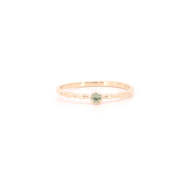 Tulip Green Sapphire Ring