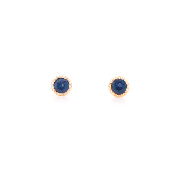 Violetta Blue Sapphire Studs (Pair)