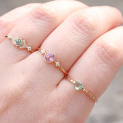 Amelia Green Sapphire Ring